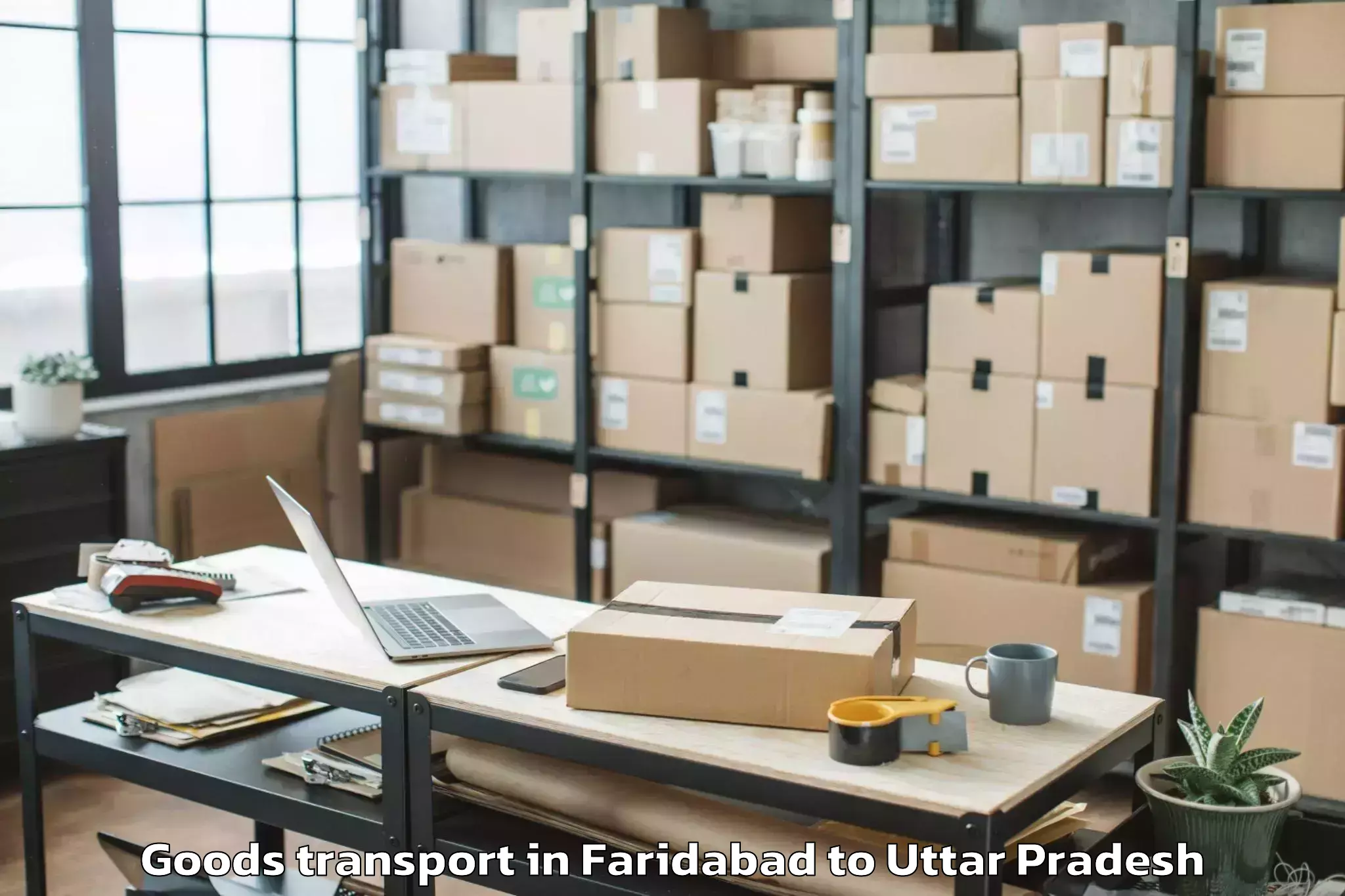 Get Faridabad to Kasganj Goods Transport